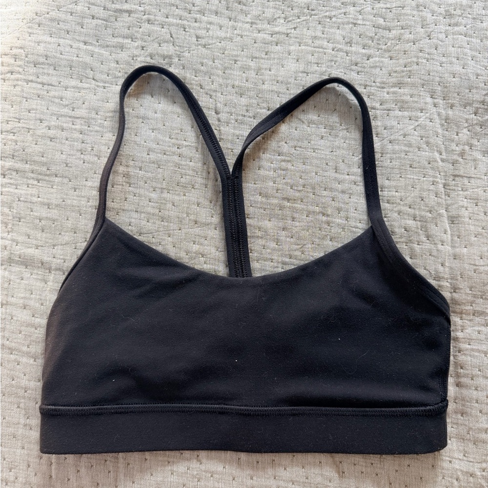Lululemon Flow Y Black Sports Bra